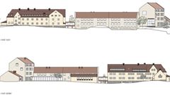 Illustrationen visar hur nya Stocksundsskolan kan komma att se ut.
