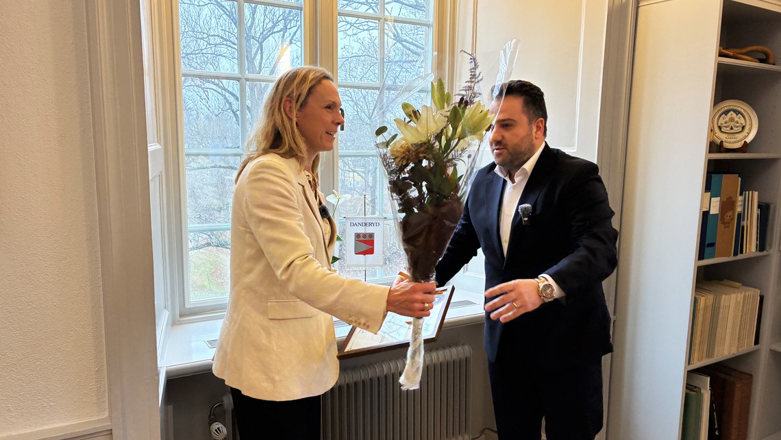 Överlämning av utmärkelse Småföretagarindex 2025 