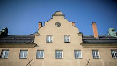Fasaden på Djursholms slott. 