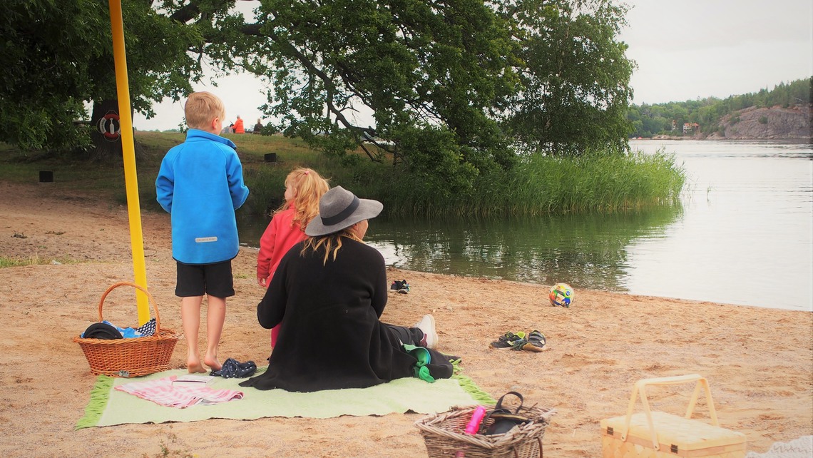 Blommor och grönska i Germaniaparken i Djursholm

