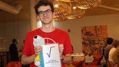 Jacob Brzezinski Ädelroth vinnare av Skolornas matematiktävling 2024.