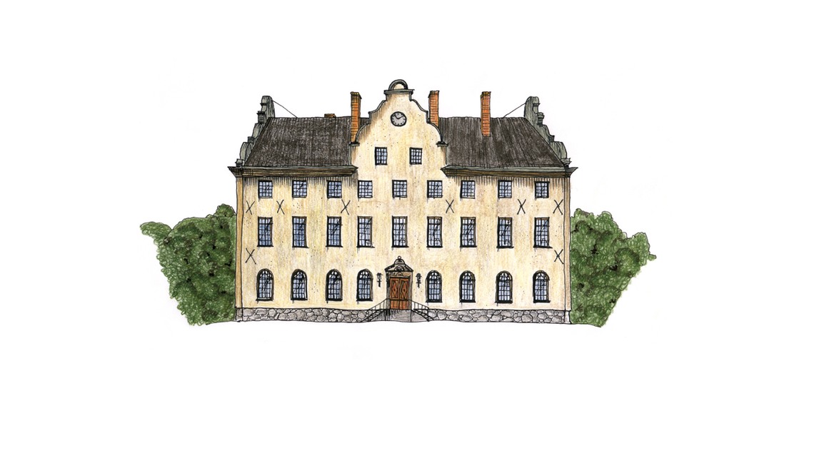 Illustration av Djursholms slott