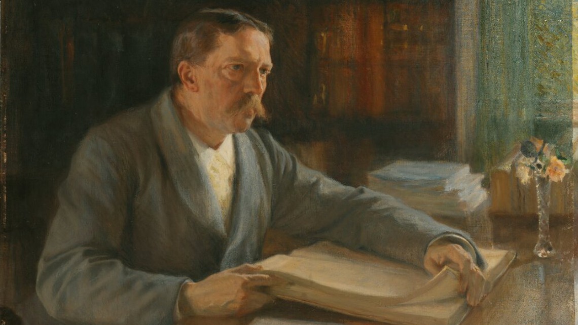 Viktor Rydberg i en m&aring;lning av Albert Engfelt, Nationalmuseum.