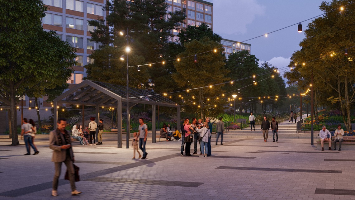 Illustrationen visar nya M&ouml;rbyplan